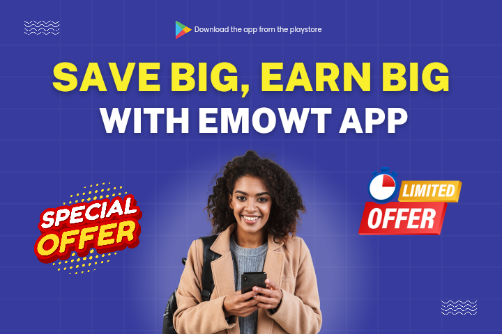 Save Big,Earn Big with  - Emowt App